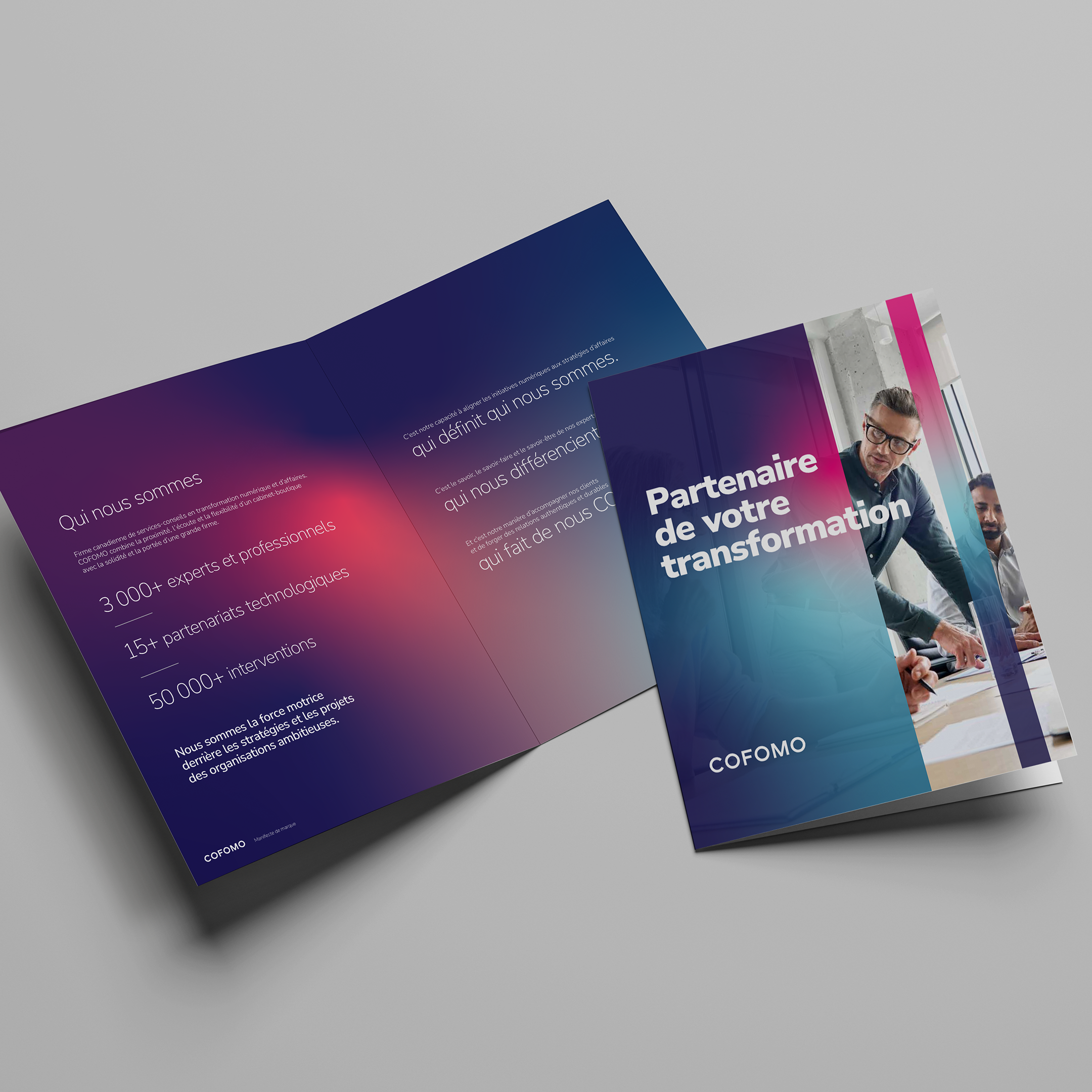 Agence de branding B2B, COFOMO, Identité visuelle, Marque employeur, Outils de vente